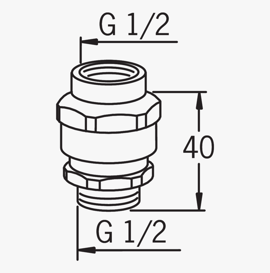 261031 Oras, Vacuum Breaker, Type Hb, - Tyhjöventtiili Oras, Transparent Clipart