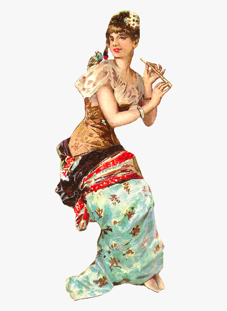 Victorian Woman Clipart - Dancer, Transparent Clipart