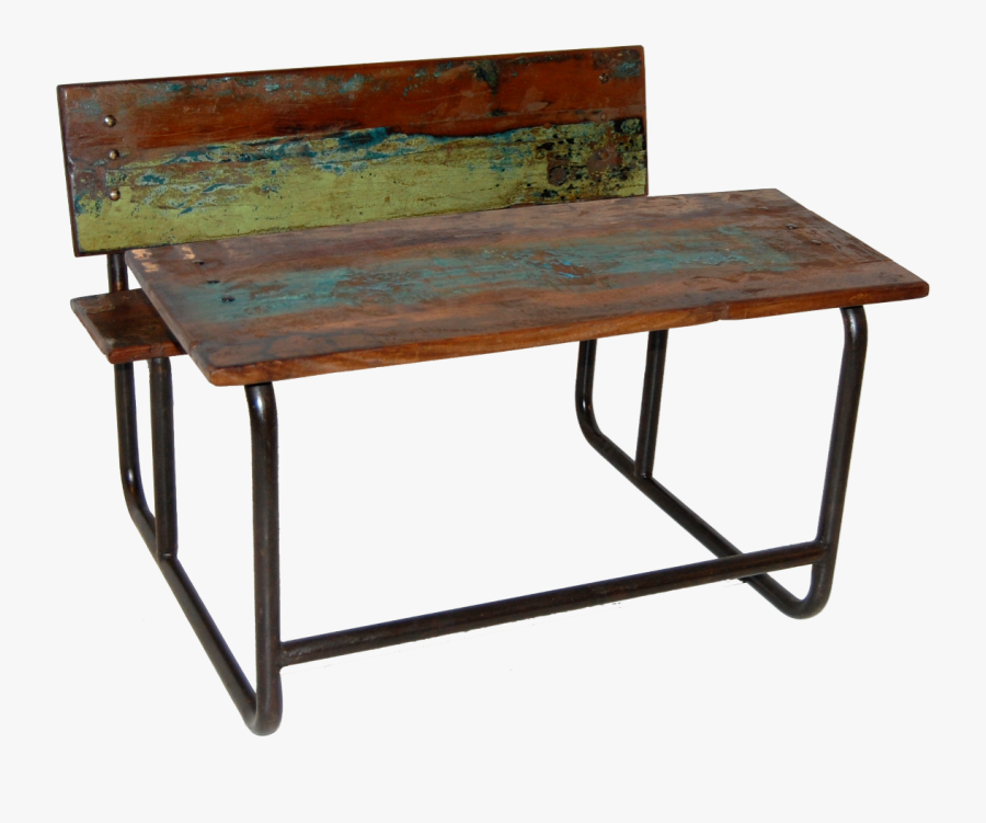 Clip Art Vintage With Bench - Vintage School Desk Png, Transparent Clipart