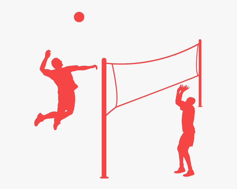 Silhouette Volley Net, Transparent Clipart