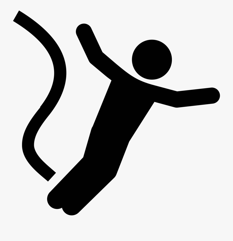 Diving Clipart Volleyball Player - Bungee Jumping Png, Transparent Clipart