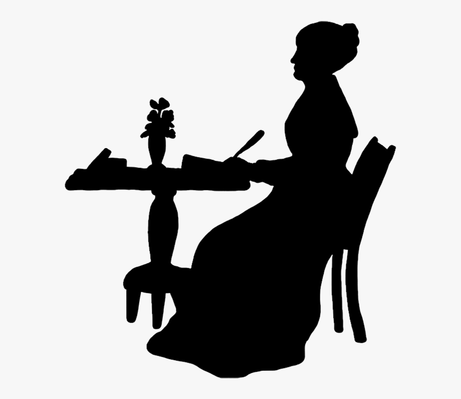 Clipart Of Victorian, Ladies And Silhouette Of - Silhouette, Transparent Clipart