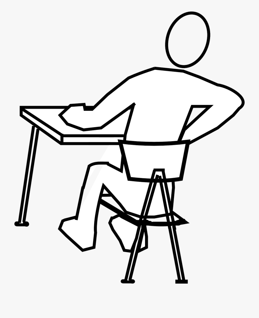 School Chair Drawing Studio Stools Draw Chair Art Printmaking - Draw A Person Sitting, Transparent Clipart