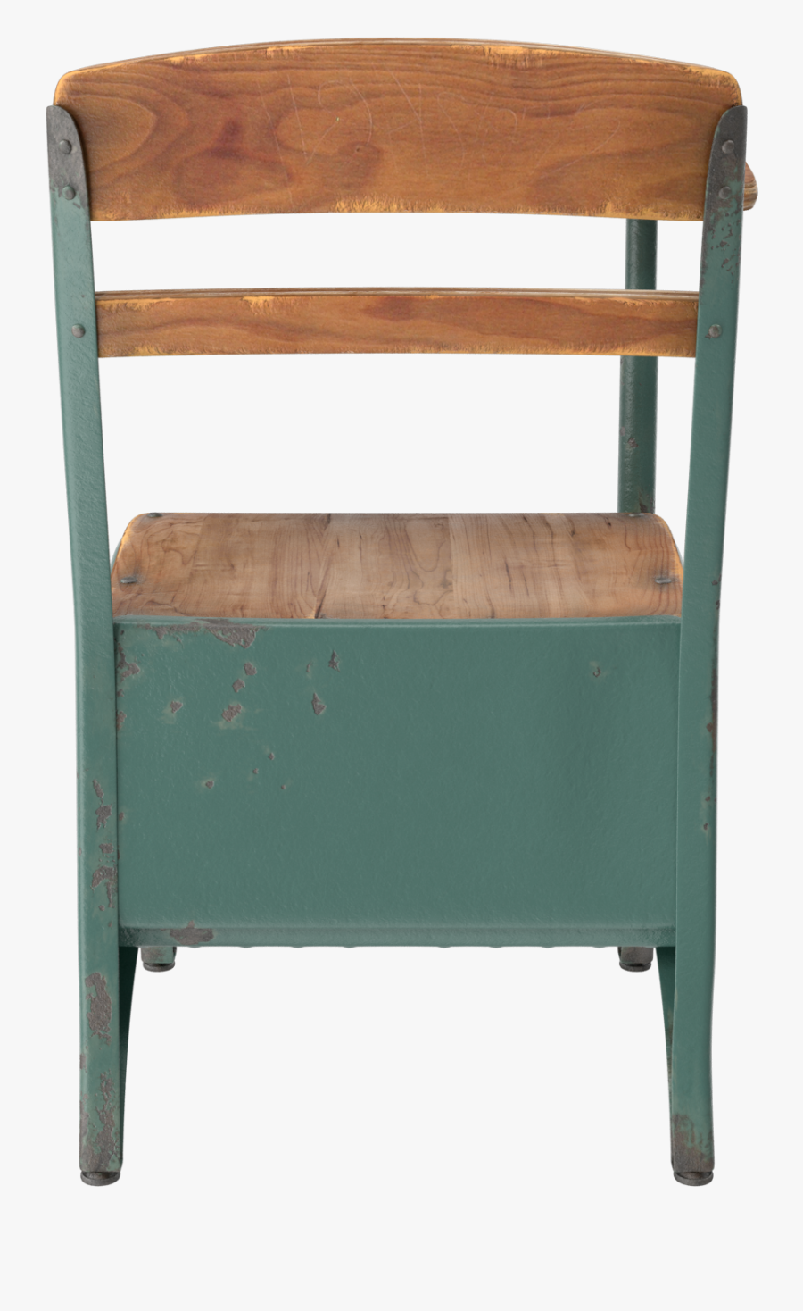 Antique School Desk - Folding Chair, Transparent Clipart