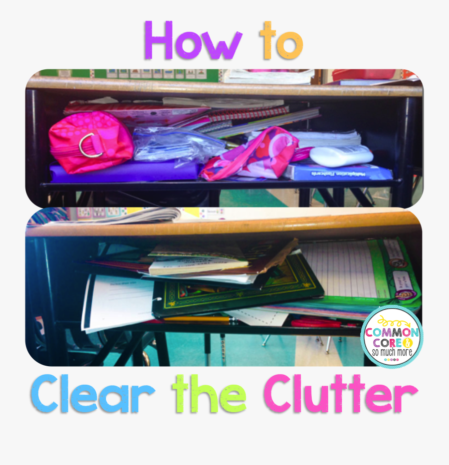 Student Messy Desk Vs Clean, Transparent Clipart