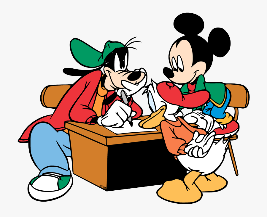 Mickey Cartoon Back To School, Transparent Clipart