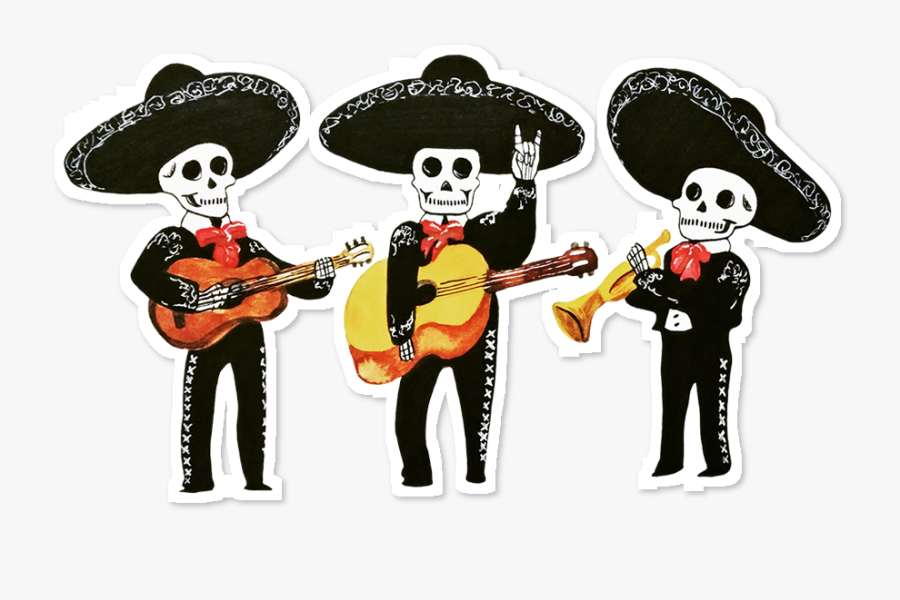 Caveira Mariachi Png, Transparent Clipart