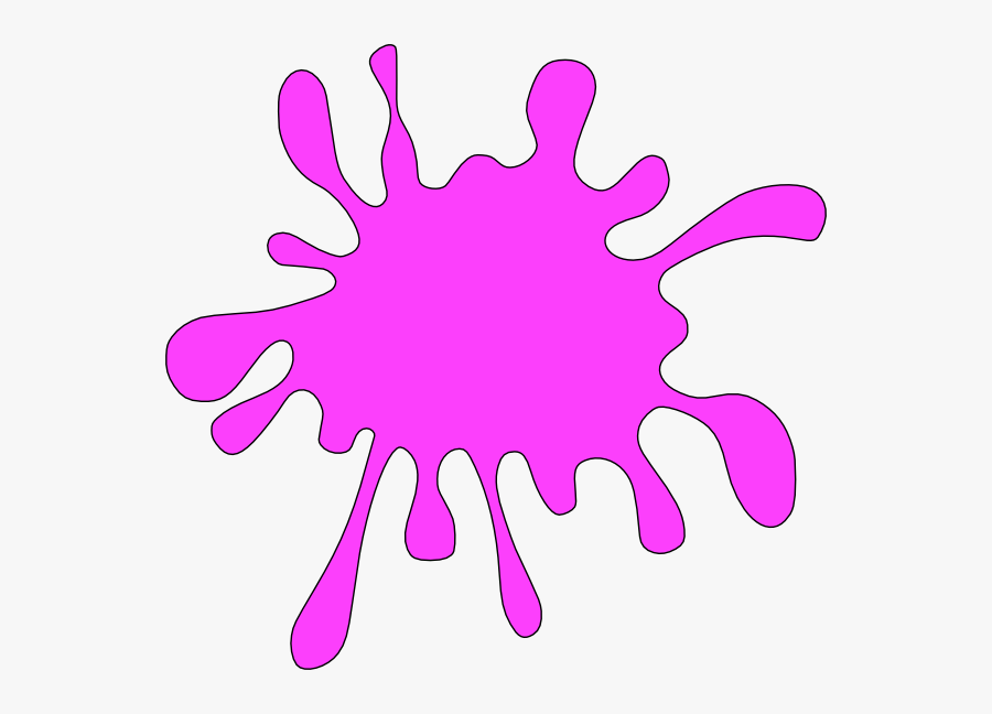 Splatter Clipart Crayon - Red Paint Splatter Clipart, Transparent Clipart