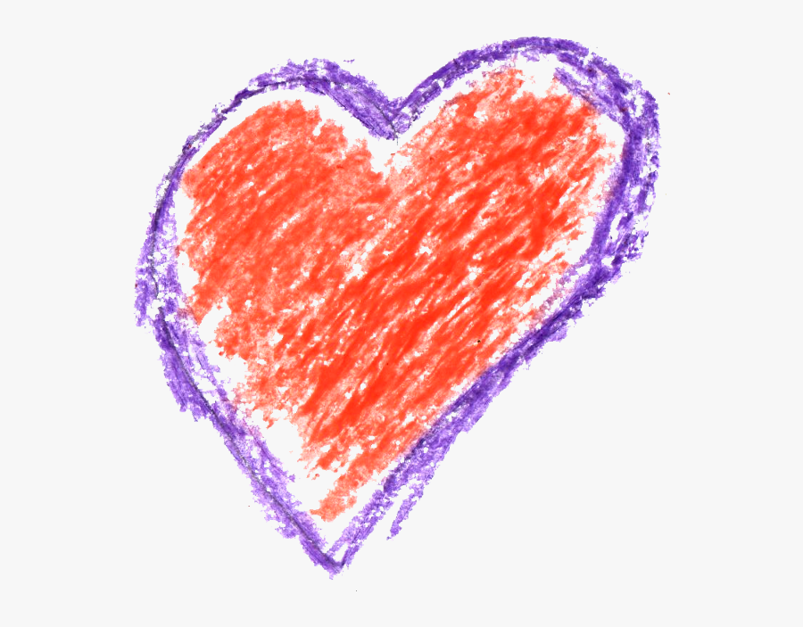 Transparent Pink Crayon Clipart - Crayon Heart Png, Transparent Clipart