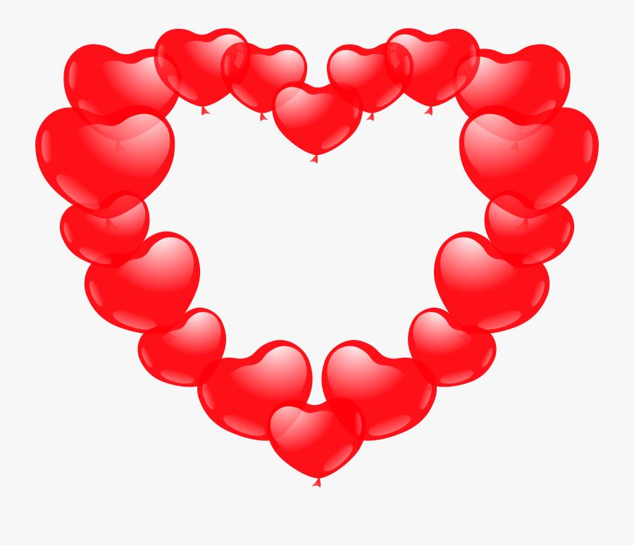 Heart Of Ballon Hearts Png Clip Art Image, Transparent Clipart