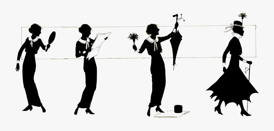 Human Behavior,art,monochrome Photography - Silhouette Of Vintage, Transparent Clipart