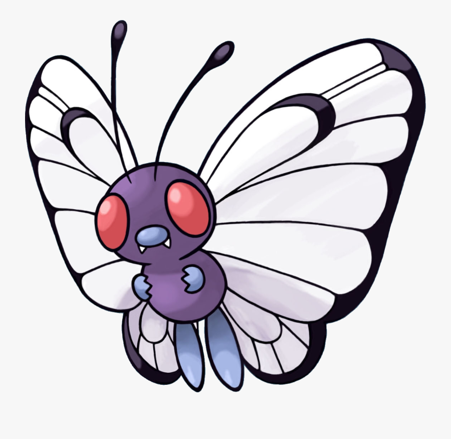 Collection Of Free Butterflies Drawing Evolution Download - Pokemon Butterfree, Transparent Clipart