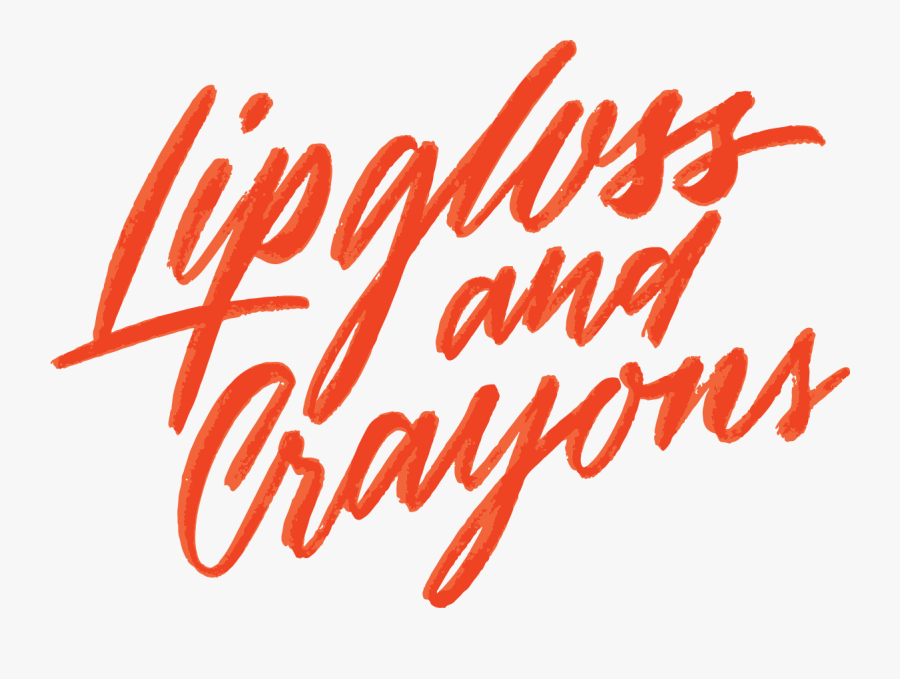 Lipgloss And Crayons - Calligraphy, Transparent Clipart