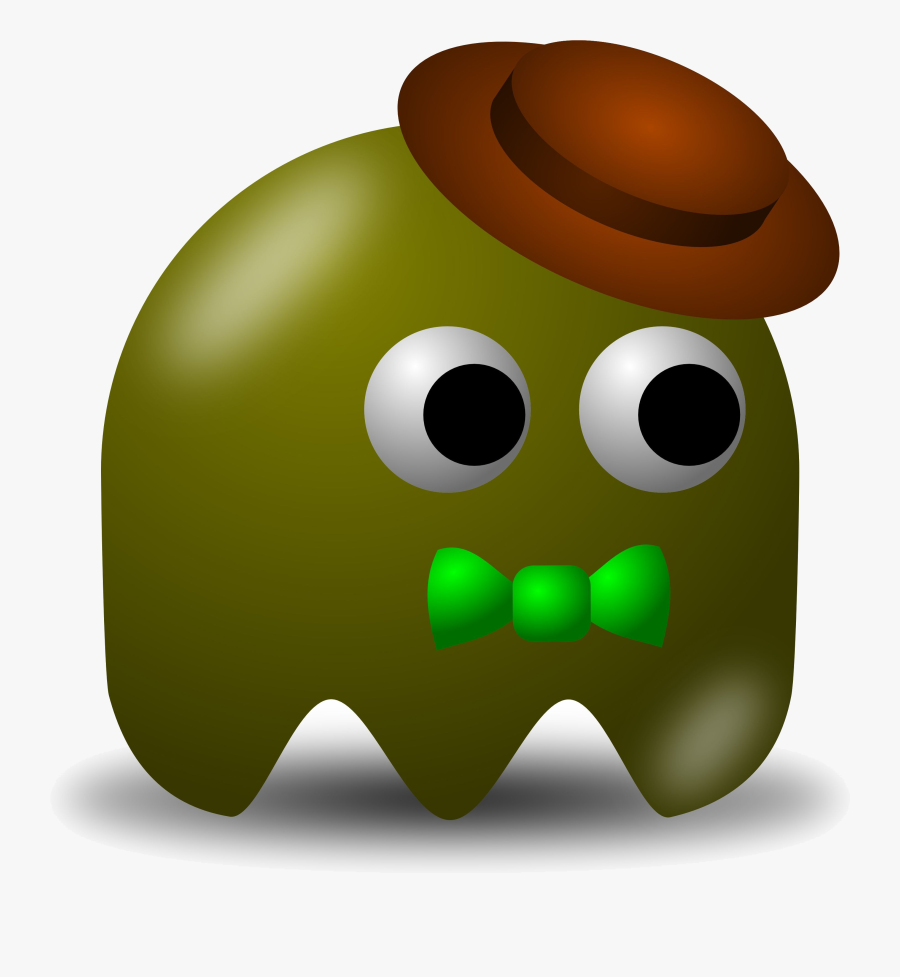 Pacman Ghost Elegant Clipart With Original Resolution - Brown Pac Man Ghost, Transparent Clipart