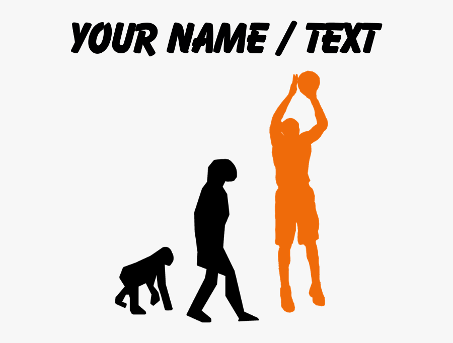 Custom Basketball Jump Shot Evolution Mou By Picture - Silhouette, Transparent Clipart