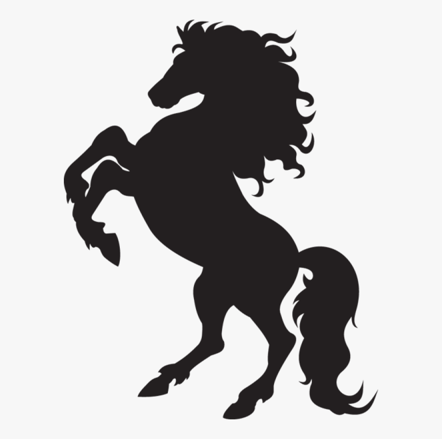 Transparent Horse Clipart Black And White - Horse Silhouette Png, Transparent Clipart