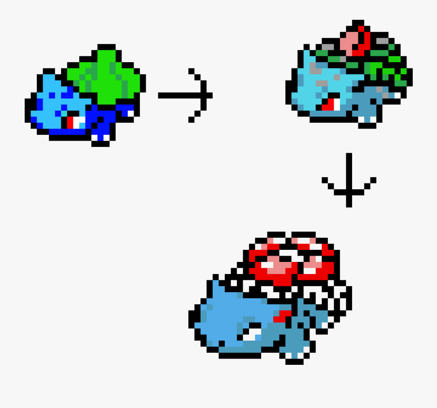Pixel Art Pokemon Venusaur, Transparent Clipart