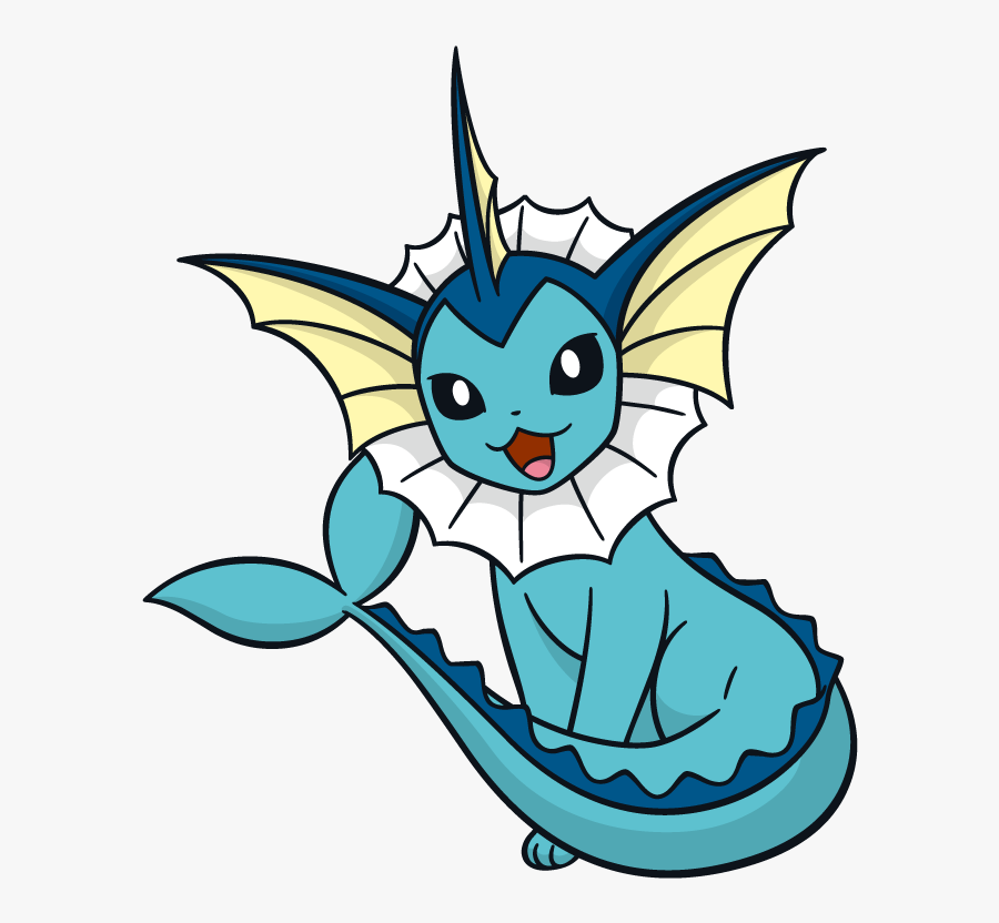 Transparent Evolution Clipart - Pokemon Vaporeon Png, Transparent Clipart