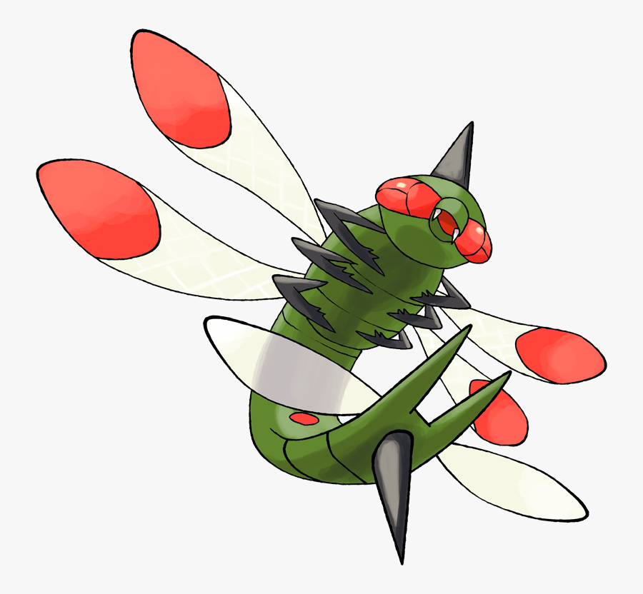 Shiny Yanmega Pokédex - Yanmega Pixel Art, Transparent Clipart