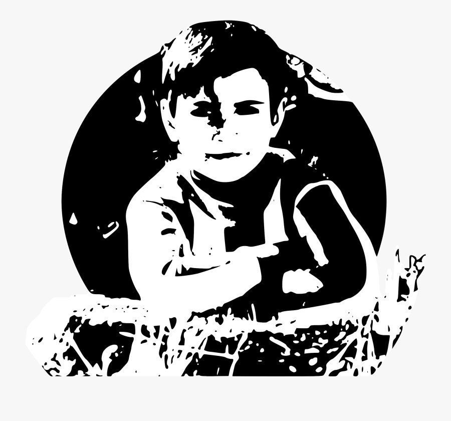 Me Clipart Child Behavior - Child Stencil Png, Transparent Clipart