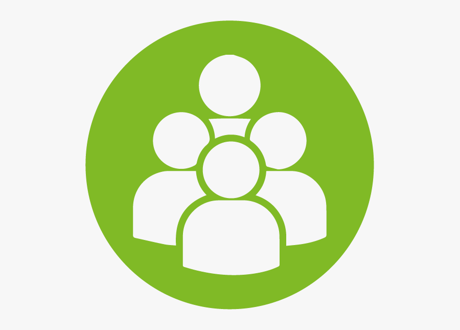 Many People Icon White, Transparent Clipart
