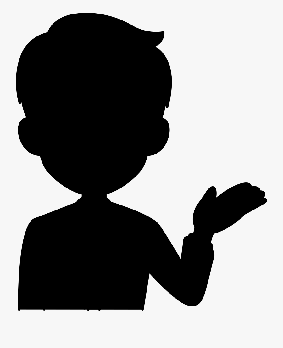 Clip Art Human Behavior Black Silhouette Finger - Silhouette, Transparent Clipart