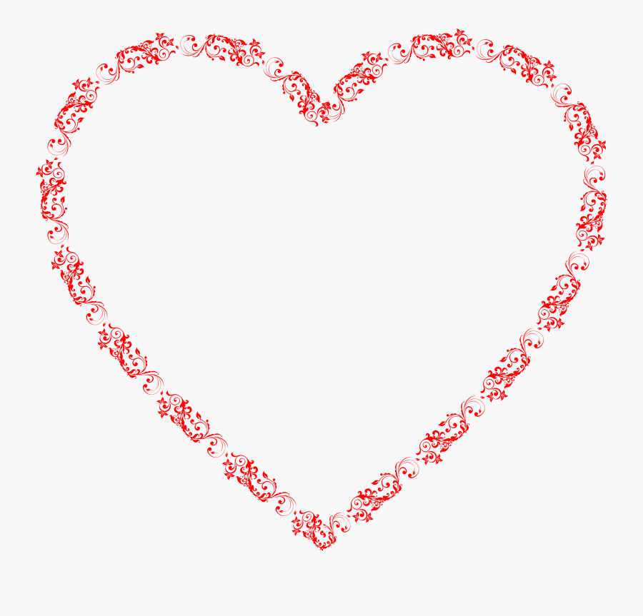 Flourish Heart Clip Freeuse Download - Vector, Transparent Clipart