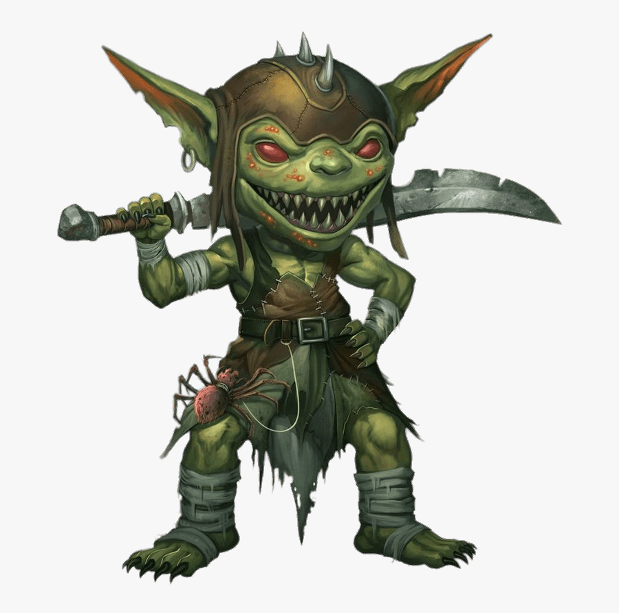 Goblin With Sword - Pathfinder Goblin, Transparent Clipart