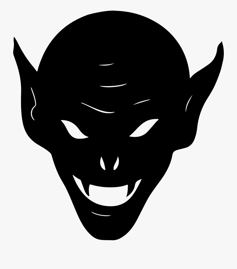 Goblin Silhouette Clip Art - Goblin Head, Transparent Clipart