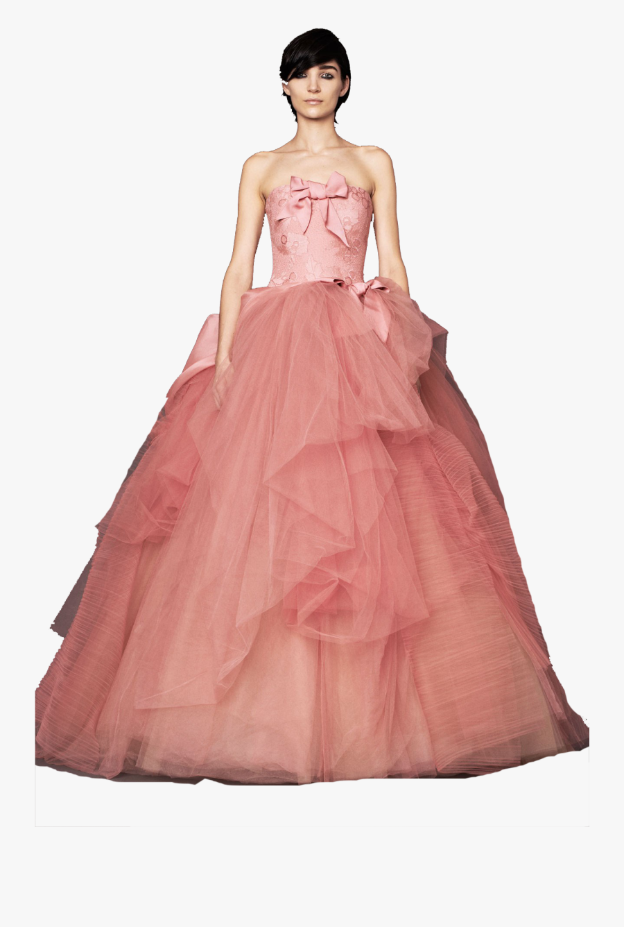 Colored Bridal Gown Png Clipart - Gown, Transparent Clipart