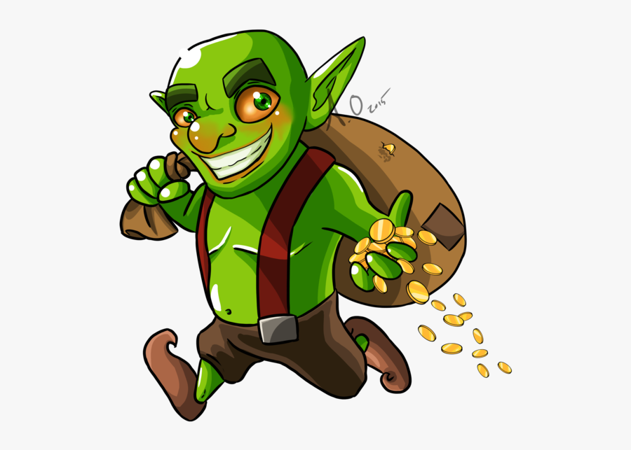 Turtle Plant Looting Clash Of Clans Goblin - Loot Deals, Transparent Clipart