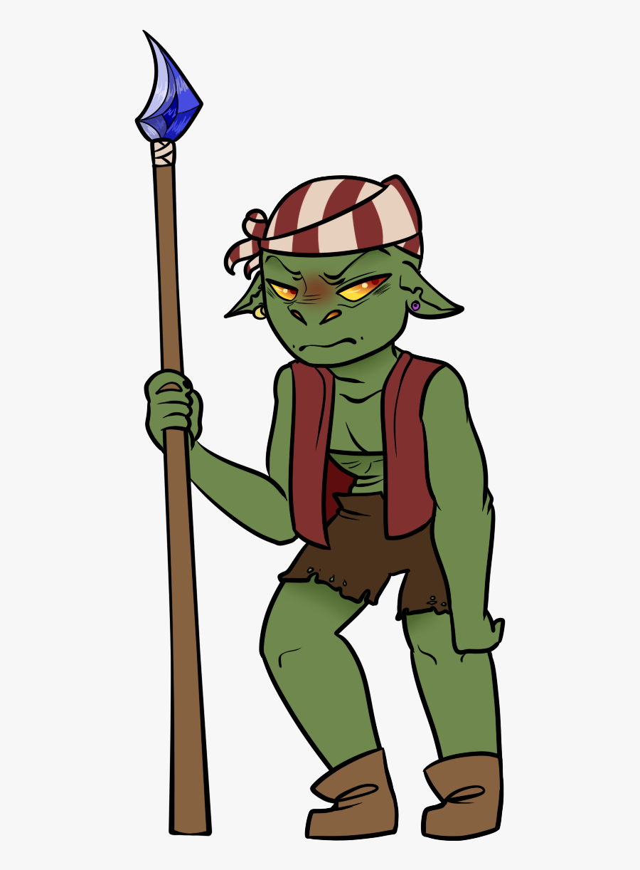 Collection Of Free Spear Drawing Goblin Download On - Cartoon, Transparent Clipart