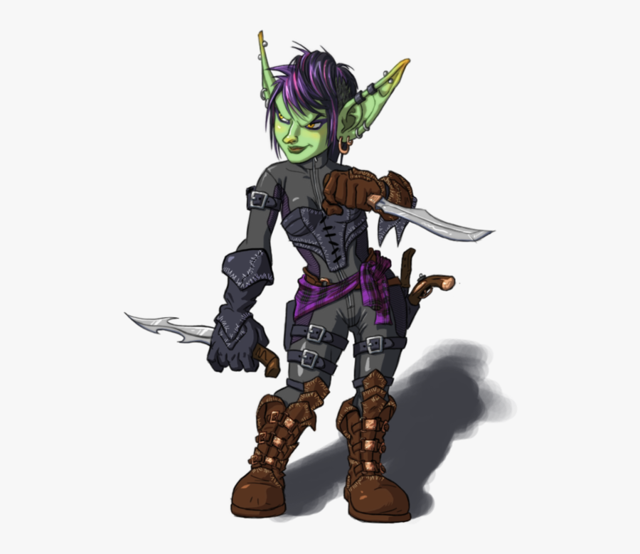 47495 - D&d 5e Female Goblin, Transparent Clipart