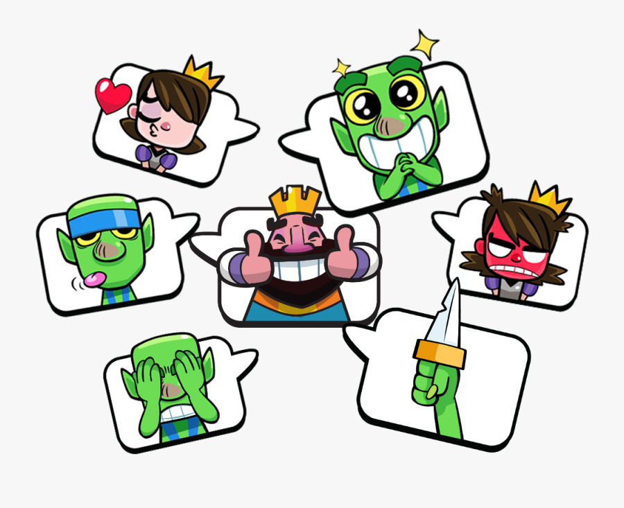 Clash Royale Goblin Emotes Clipart , Png Download - Clash Royale Emotes Png, Transparent Clipart