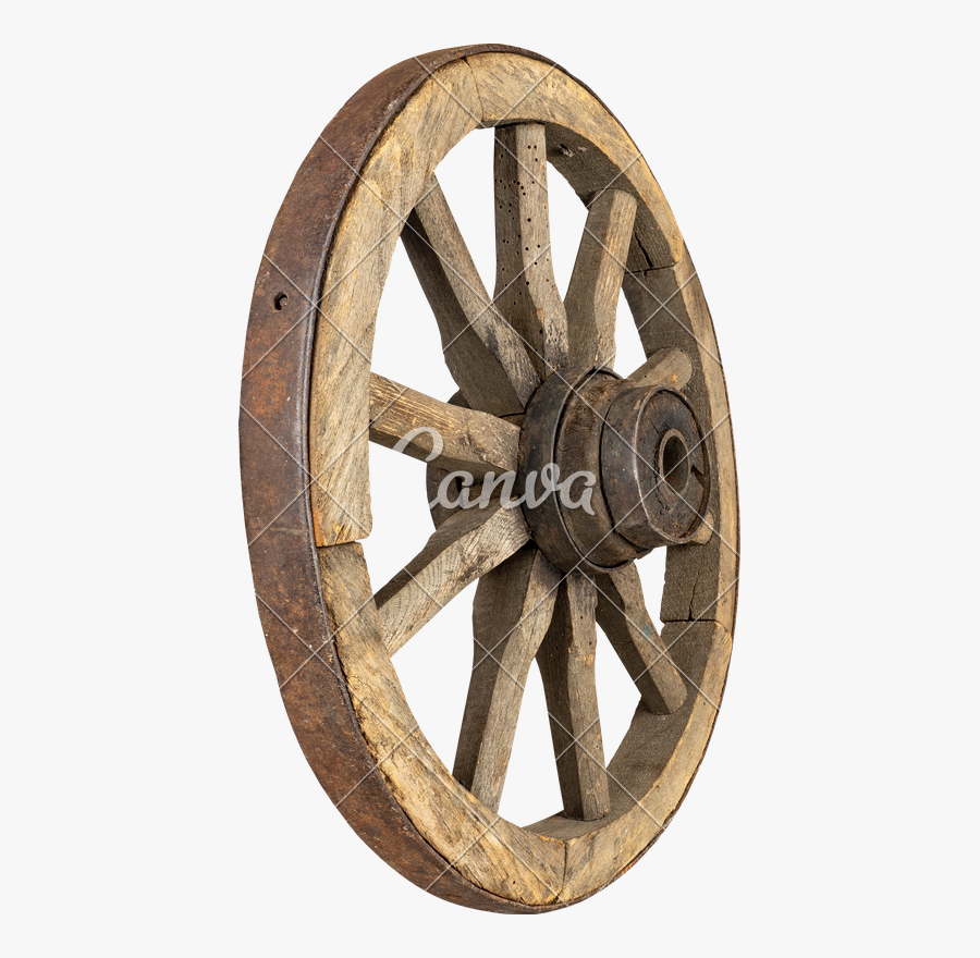Transparent Wagon Wheel Clipart - Old Wooden Wheel Png, Transparent Clipart
