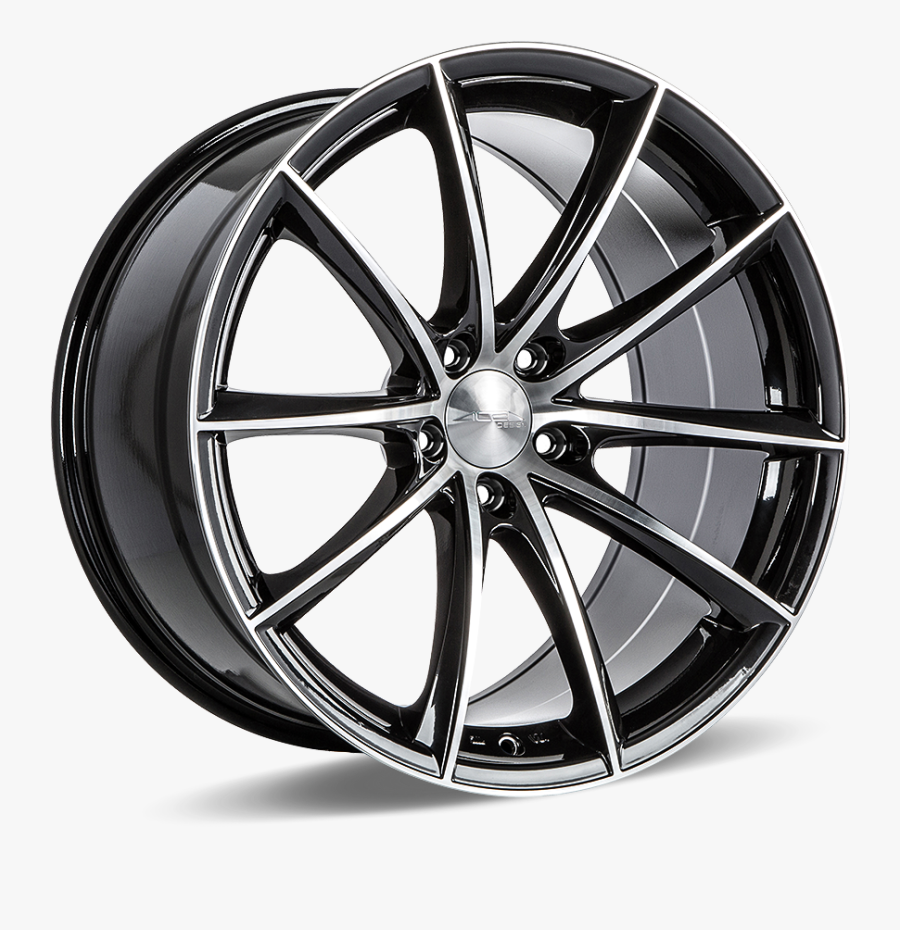 Com-stagger, Bmw Rims,custom Wheels,chrome Wheels Clipart - Alloy Wheels Black And Silver, Transparent Clipart