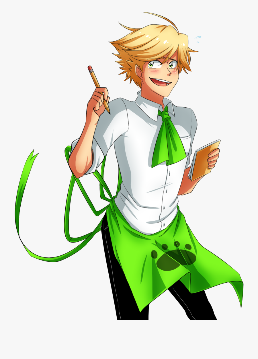 Adrien Agreste Marinette Dupain-cheng Green Fictional - Cartoon, Transparent Clipart