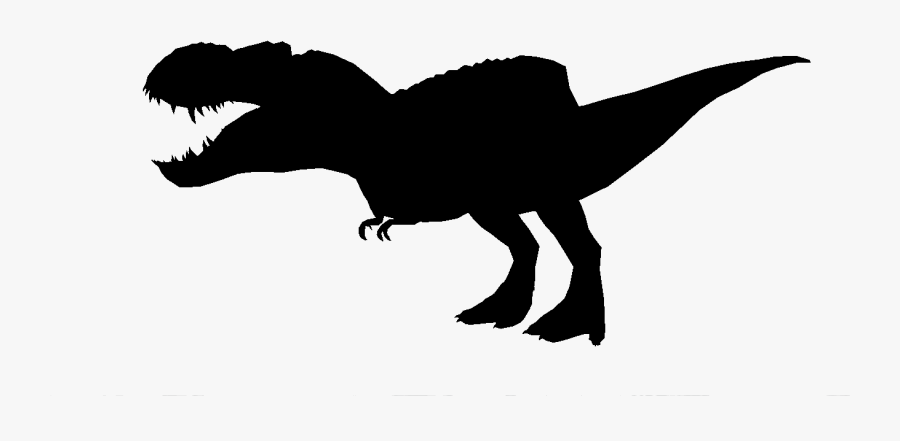 Tyrannosaurus Rex Velociraptor Dinosaur Silhouette - T Rex Silhouette Png, Transparent Clipart
