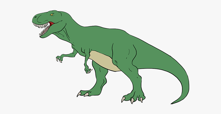 How To Draw Tyrannosaurus Rex - Draw At Rex Easy, Transparent Clipart