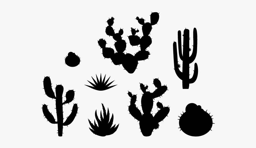 Plants Wall Decals Weedecor - Prickly Pear Cactus Decal, Transparent Clipart