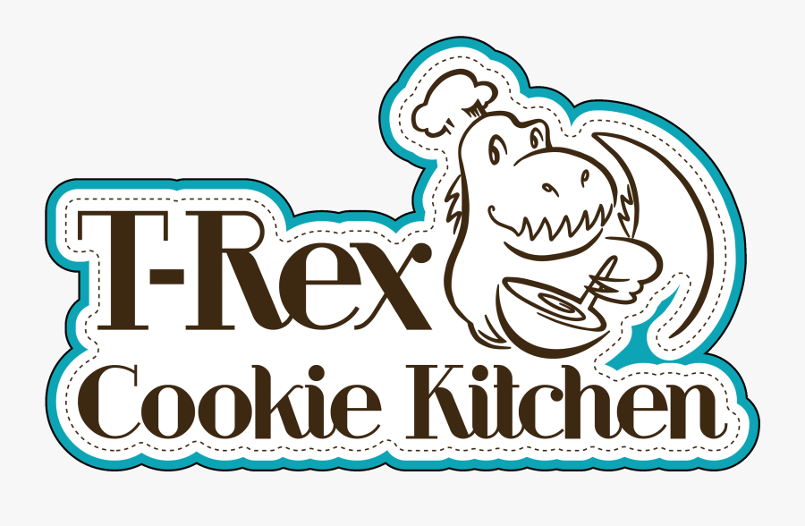 T Rex Cookies Logo, Transparent Clipart