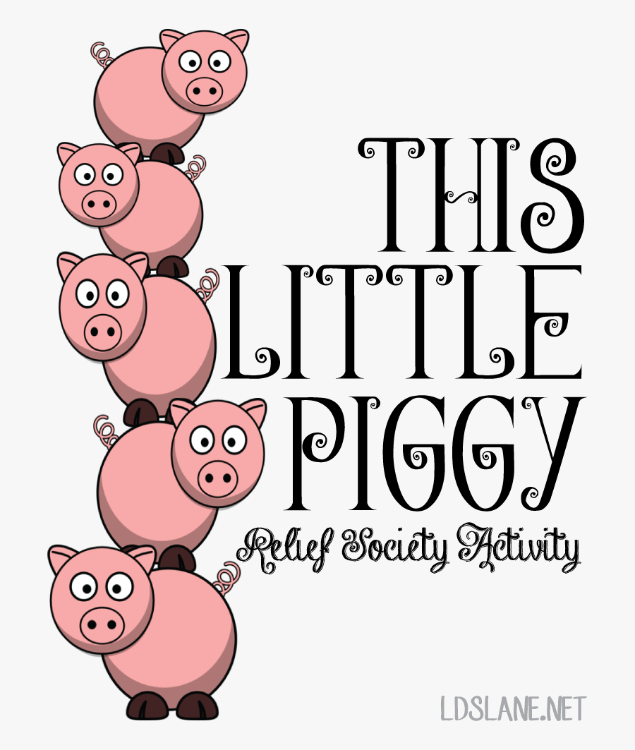 Piggy Clipart This Little Piggy - Cartoon, Transparent Clipart