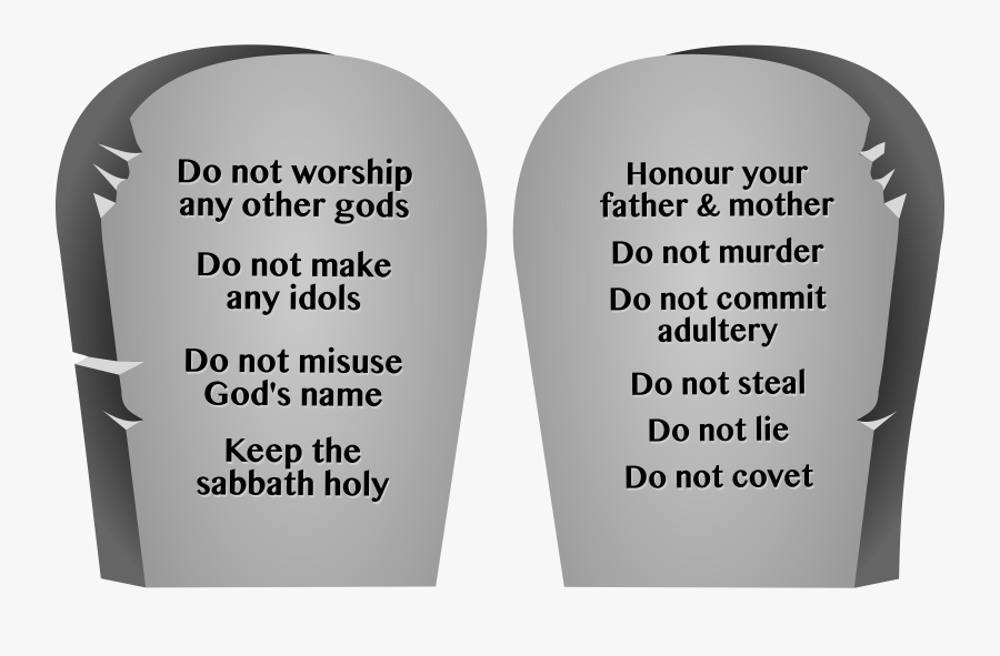 Ten Commandments Png Hd Transparent Ten Commandments - Ten Commandments Of God Png, Transparent Clipart