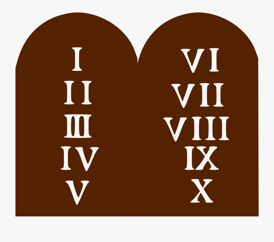 Ten Commandments - Ten Commandments Logo, Transparent Clipart