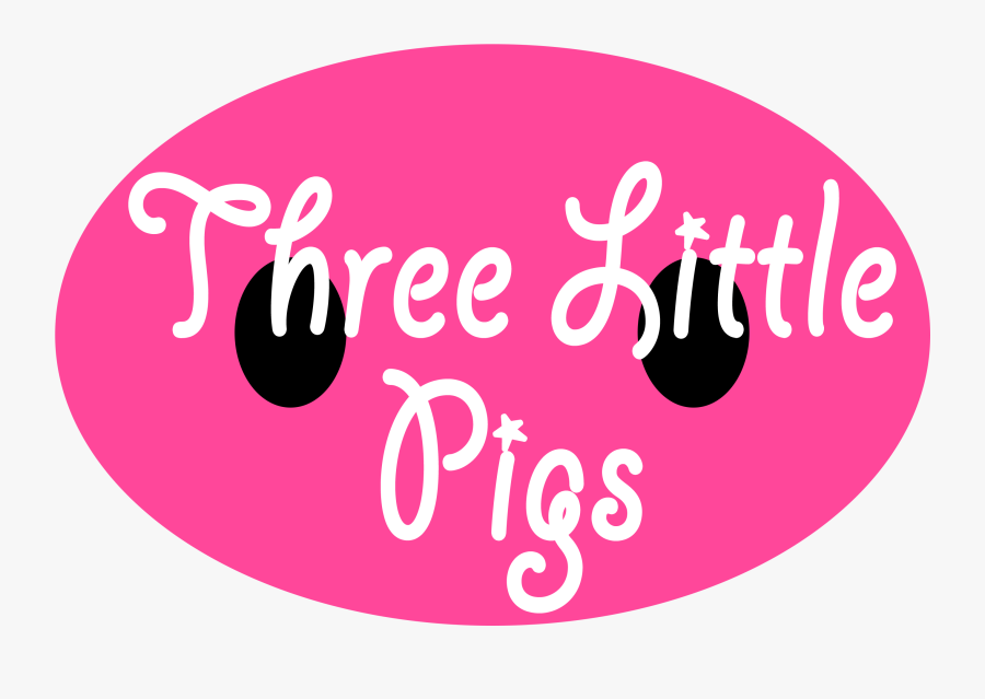 Three Little Pigs - Circle, Transparent Clipart