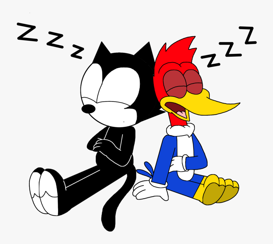 Felix And Woody Taking - Cartoon, Transparent Clipart