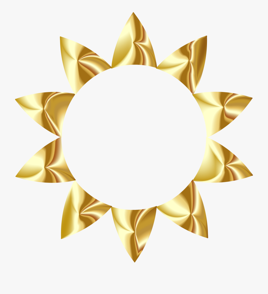 Prismatic Sun Line Art 3 No Background Picture Stock - Gold Sun No Background, Transparent Clipart