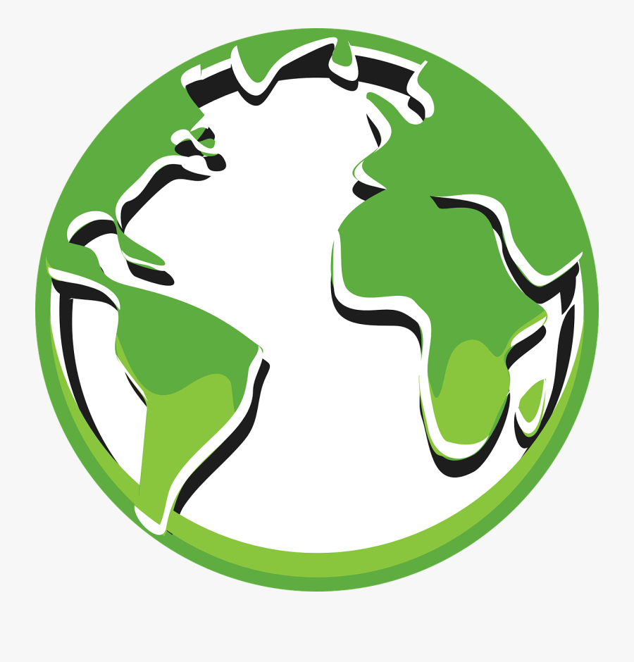 Globe Logo Black And White, Transparent Clipart