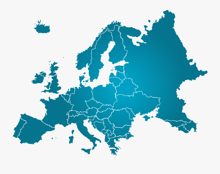Europe Map Vector, Transparent Clipart
