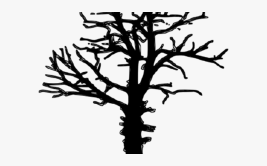 Dead Tree Pixel Art Clipart , Png Download - Free Dead Tree Silhouette, Transparent Clipart